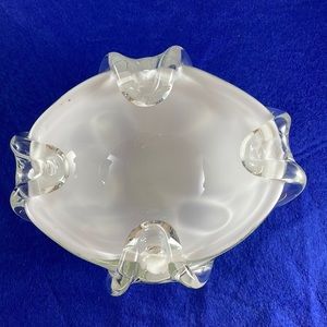 EXCELLENT CONDITION 
Vintage MCM FRATELL Toso MURANO Hand Blown, Ashtray (G3)
